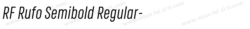 RF Rufo Semibold Regular字体转换